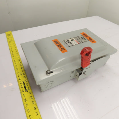 Siemens HF362 30A 3-Pole Fusible Heavy Duty Safety Disconnect Switch 600VAC