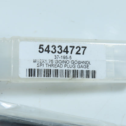 SPI 54334727 M12X1.75 GO/NO-GO Thread Gage W/ Handle