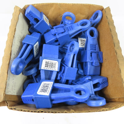Homax Easy Tarp Clip Blue Plastic Tarp Fasteners Lot Of 22