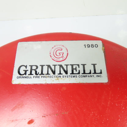 Grinnell 1980 Fire Protection Mechanical Water Motor Gong Bell W/ Internal Wheel