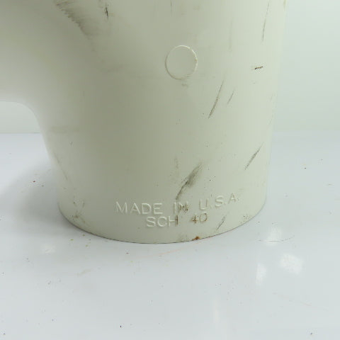 Charlotte 401-060 6" Schedule 40 PVC Tee Pipe Fitting