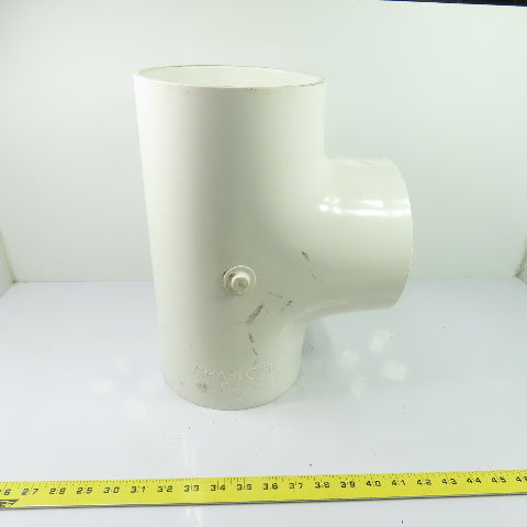 Charlotte 401-060 6" Schedule 40 PVC Tee Pipe Fitting