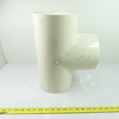 Spears D2466 6" PVC Sch 40 Tee Pipe Fitting