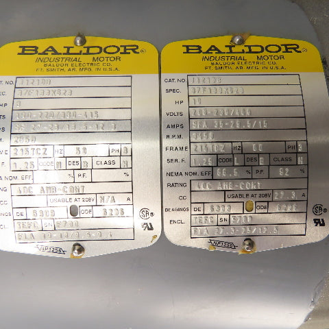 Baldor J1210B 10HP Direct Drive Regenerative Blower 230/460V 3PH 3450RPM 2.5"NPT