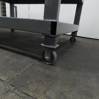 72" x 48" Steel Top Assembly Welding Fabrication Table 32-1/2" Tall W/ Casters