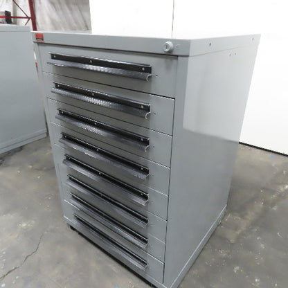 Lyon 8 Drawer Industrial Small Parts Tool Storage Cabinet 28" X 30" X 44-1/2"