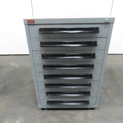 Lyon 8 Drawer Industrial Small Parts Tool Storage Cabinet 28" X 30" X 44-1/2"