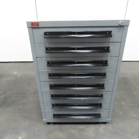 Lyon 8 Drawer Industrial Small Parts Tool Storage Cabinet 28" X 30" X 44-1/2"