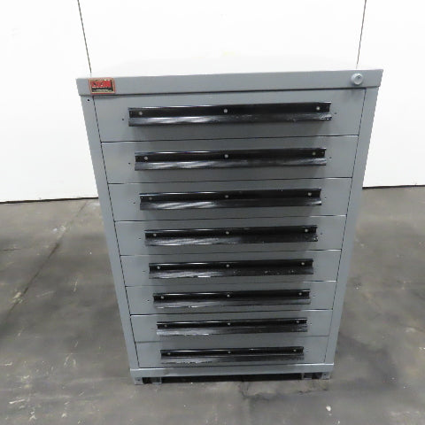 Lyon 8 Drawer Industrial Small Parts Tool Storage Cabinet 28" X 30" X 44-1/2"
