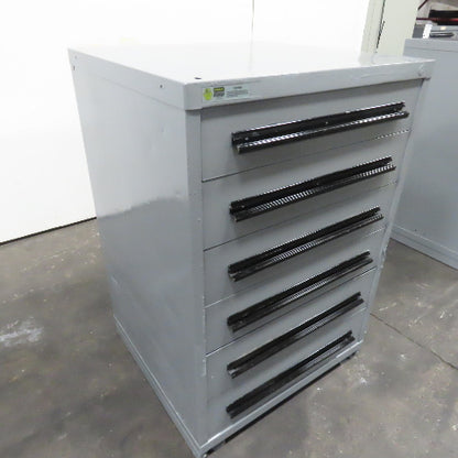 Stanley Vidmar 6 Drawer Small Parts Tools Storage Shop Cabinet 28" X 30" X 44.5"
