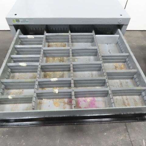Stanley Vidmar 6 Drawer Small Parts Tools Storage Shop Cabinet 28" X 30" X 44.5"