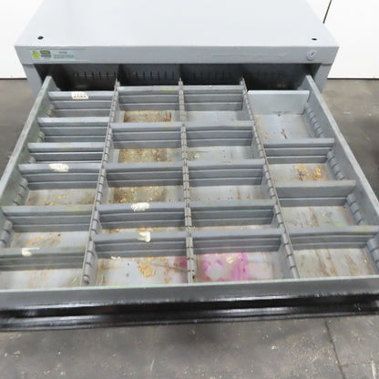 Stanley Vidmar 6 Drawer Small Parts Tools Storage Shop Cabinet 28" X 30" X 44.5"