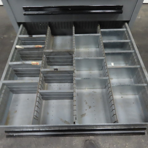 Stanley Vidmar 6 Drawer Small Parts Tools Storage Shop Cabinet 28" X 30" X 44.5"