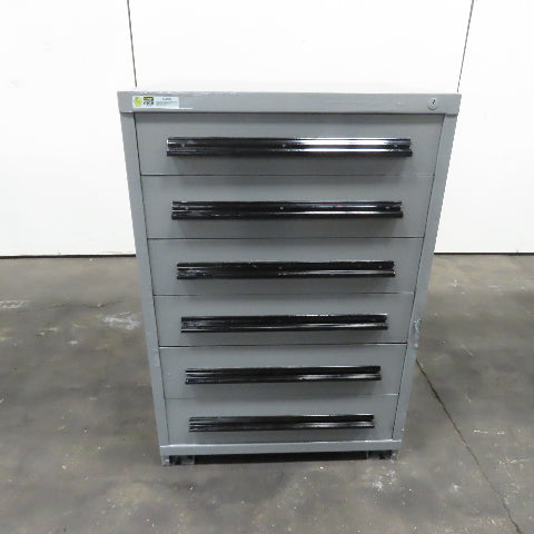 Stanley Vidmar 6 Drawer Small Parts Tools Storage Shop Cabinet 28" X 30" X 44.5"