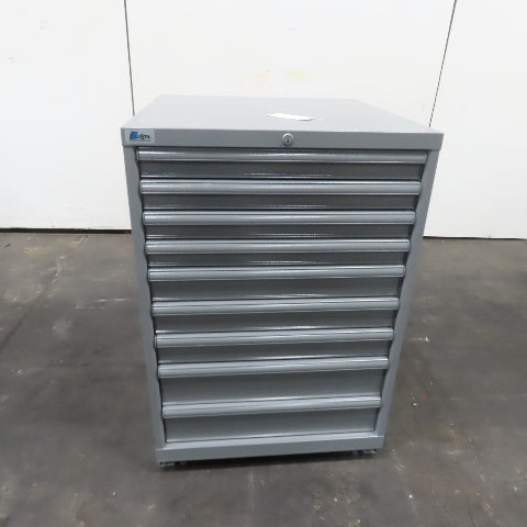 Lista 9 Drawer Small Parts Tools Storage Shop Cabinet 28-1/2"x 28-1/4"x 41-3/4"