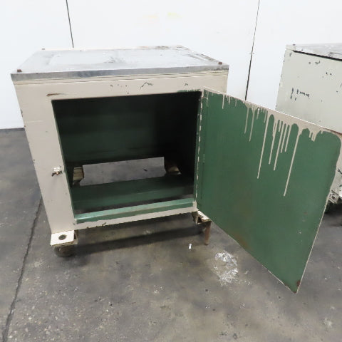 29-1/4" x 32-1/2" x 1" Thick Aluminum Top Steel Industrial Cabinet Work Bench