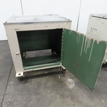 29-1/4" x 32-1/2" x 1" Thick Aluminum Top Steel Industrial Cabinet Work Bench