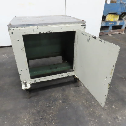 29-1/4" x 32-1/2" x 1" Thick Aluminum Top Steel Industrial Cabinet Work Bench
