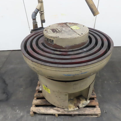 Roto-Finish MP-48-1.5-4 Multi-Pass 1-1/2" Channel Vibratory Deburring Unit 48"