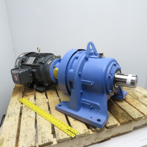 U.S. Motors HD15P2EC 15HP 11:1 Gear Motor 230/460V 3Ph 1775RPM 254TC 165RPM