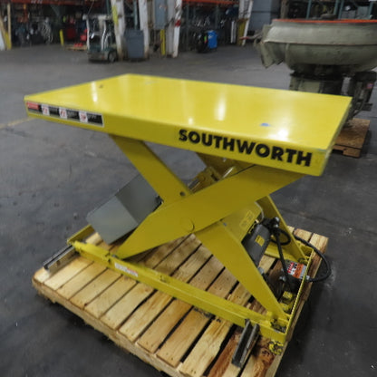 Southworth LS2-36 2000LB Hydraulic Scissor Lift Table 48" x 28" 230/460V 3Ph