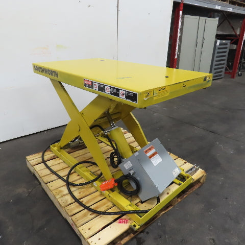 Southworth LS2-36 2000LB Hydraulic Scissor Lift Table 48" x 28" 230/460V 3Ph