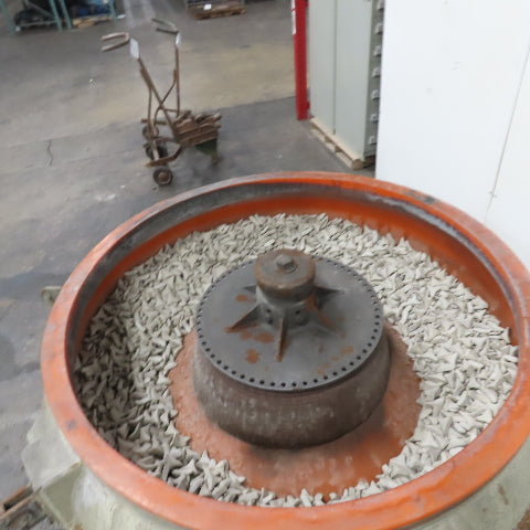 Vibratory Media Finisher Polisher Tumbler 48" Bowl 230/460V 3Ph 5Hp Tested