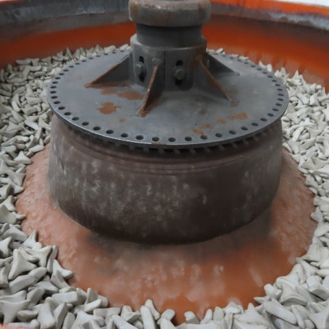 Vibratory Media Finisher Polisher Tumbler 48" Bowl 230/460V 3Ph 5Hp Tested