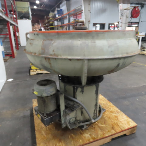 Vibratory Media Finisher Polisher Tumbler 48" Bowl 230/460V 3Ph 5Hp Tested