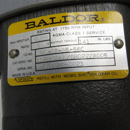 A.O. Smith 46807352543-0A 1HP Variable Speed DC Double Reduction Gearmotor 14RPM