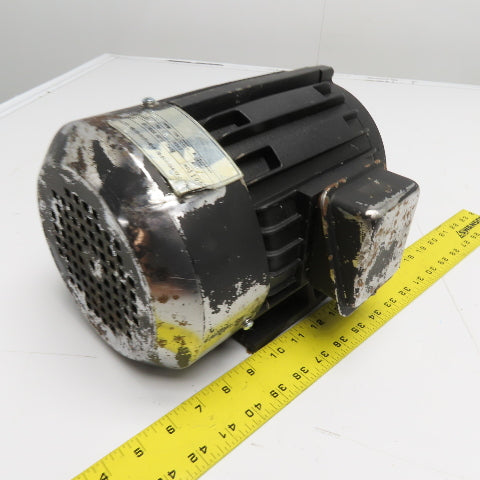 1HP Cast Iron Electric Motor 3Ph 1720RPM 230/460V 60Hz