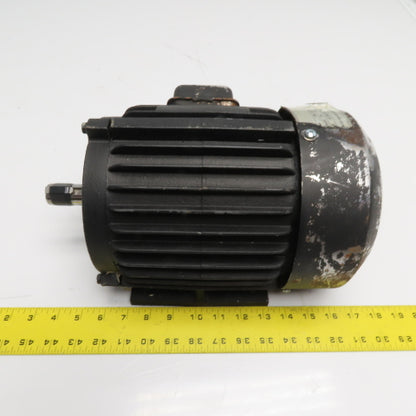 1HP Cast Iron Electric Motor 3Ph 1720RPM 230/460V 60Hz