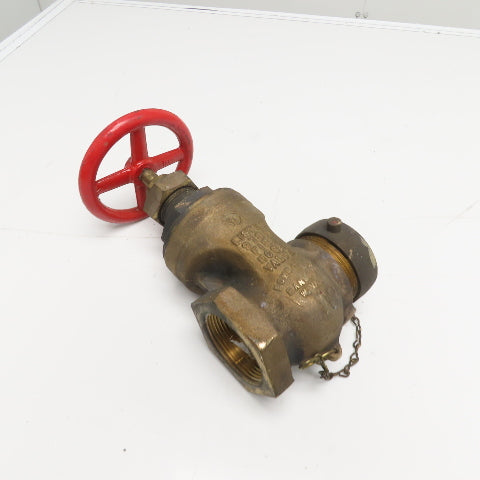 Powhatan 19-281 2-1/2" Brass Fire Hose Gate Valve 300W