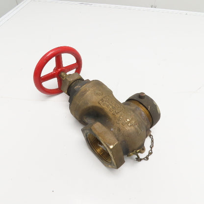 Powhatan 19-281 2-1/2" Brass Fire Hose Gate Valve 300W
