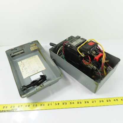 Square D 8536 SBG1 NEMA Size 0 1Ph Manual Motor Starter 230VAC 2HP W/9991SCG8