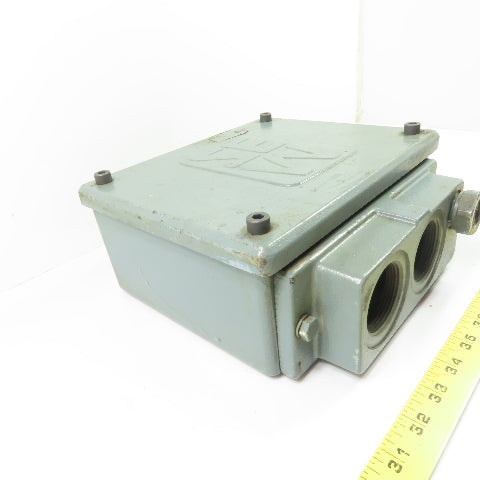 SEW Electric Motor Cast Conduit Terminal Junction Box Cover 9" x 7" x 3.25"