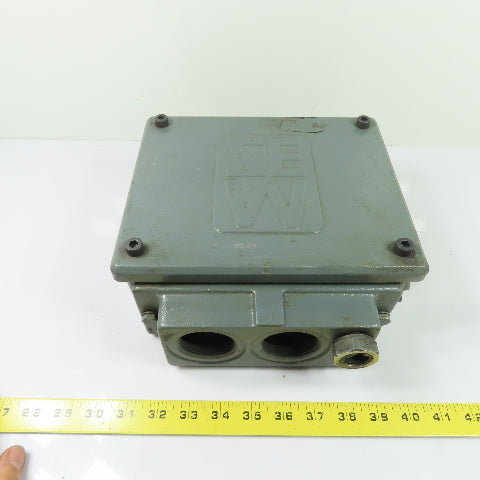 SEW Electric Motor Cast Conduit Terminal Junction Box Cover 9" x 7" x 3.25"