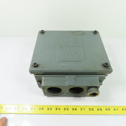SEW Electric Motor Cast Conduit Terminal Junction Box Cover 9" x 7" x 3.25"