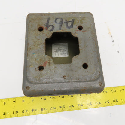 Baldor 10CB1500 Electric Motor Terminal Junction Box & Cover 6-1/4" x 7-1/2"