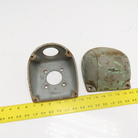 Electric Motor Terminal Junction Box 2-Piece Housing 6-1/4" x 7-1/2"