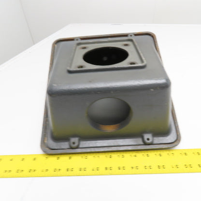 US Motors Cast Iron Electric Motor Terminal Box & Cover 12" x 12-1/2"