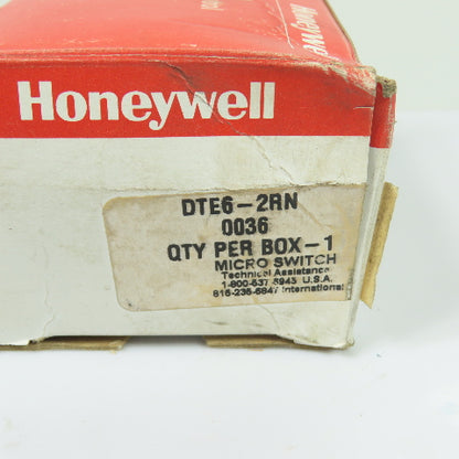 Honeywell DTE6-2RN Micro Switch Limit Switch 250VAC NEW