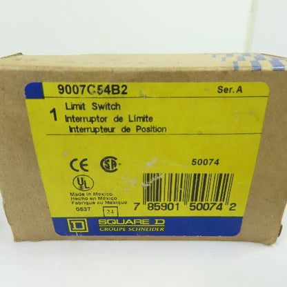 Square D 9007C54B2 Limit Switch 600VAC 250VDC 6P W/ 10° Operating Head NEW