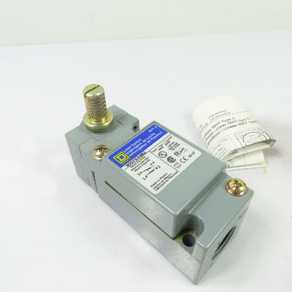 Square D 9007C54B2 Limit Switch 600VAC 250VDC 6P W/ 10° Operating Head NEW