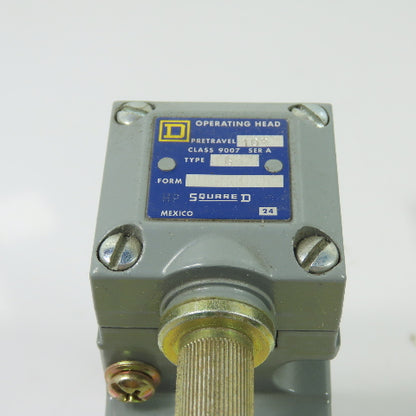 Square D 9007C54B2 Limit Switch 600VAC 250VDC 6P W/ 10° Operating Head NEW