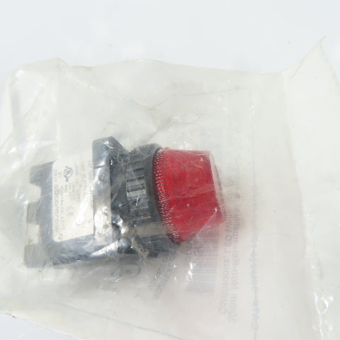 C3 Controls 30MV20-277DLW-PLLRD White LED Red Lens Indicator Light 20-277V AC/DC