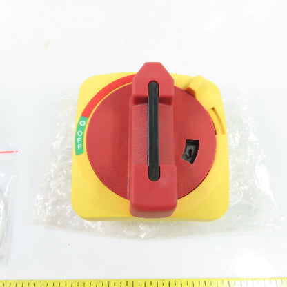 Radwell 194R-HS4E-SUB RAD-HS4E Red/Yellow Lockable Disconnect Switch Handle NEW
