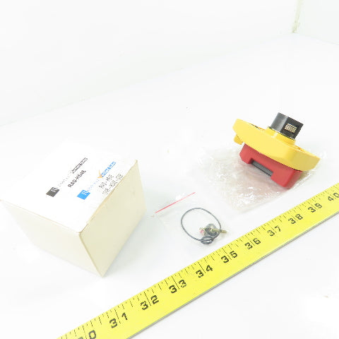 Radwell 194R-HS4E-SUB RAD-HS4E Red/Yellow Lockable Disconnect Switch Handle NEW