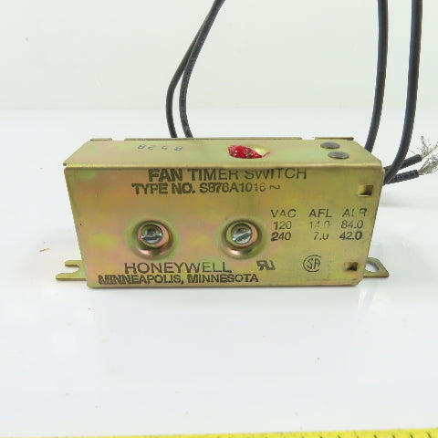 Honeywell S876A1016 Fan Timer Switch 120/240VAC