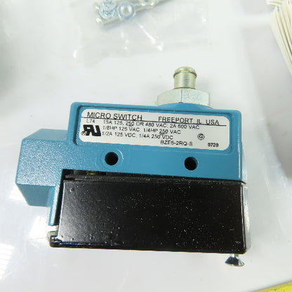 Honeywell BZE6-2RQ-S Micro Switch Limit Switch 15A 125/250/480VAC 2A 600VAC NEW